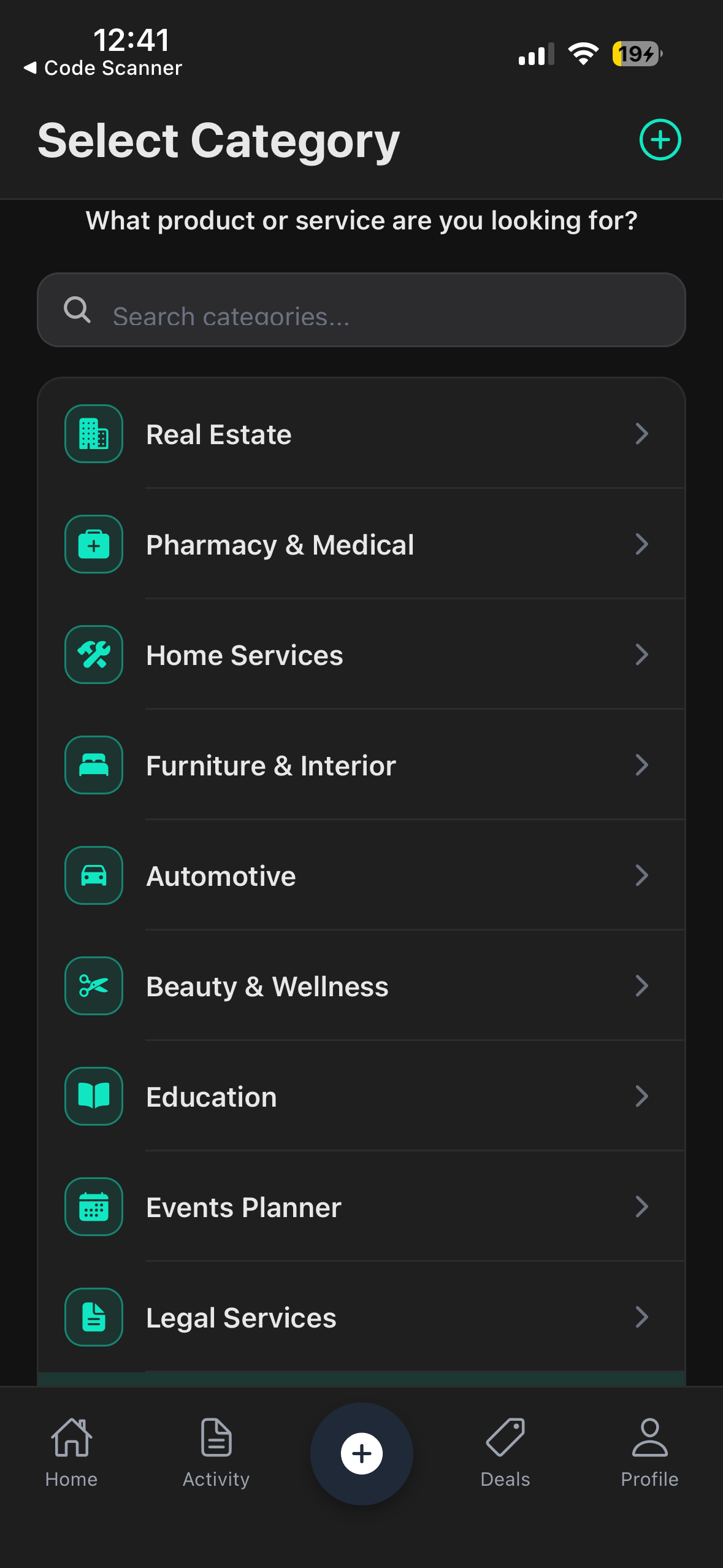 select category
